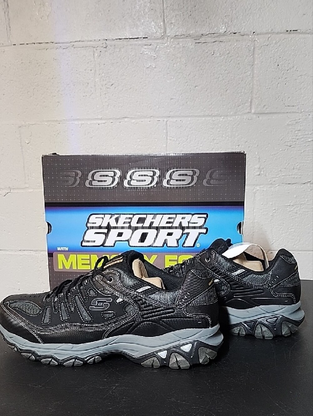 Skechers Sport Men's Black and Gray Trail Runners - Picture 6 of 7